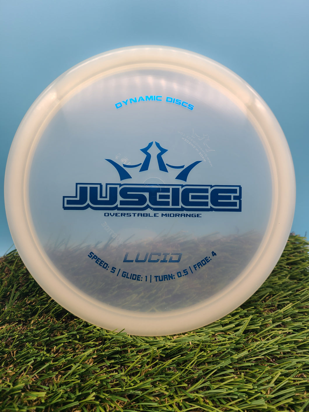 Dynamic Discs Lucid Plastic Justice Midrange